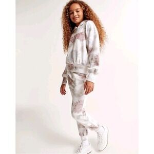 Abercrombie Kids 2 Pc Floral Hoodie Jogger Set Girls Sz 13-14